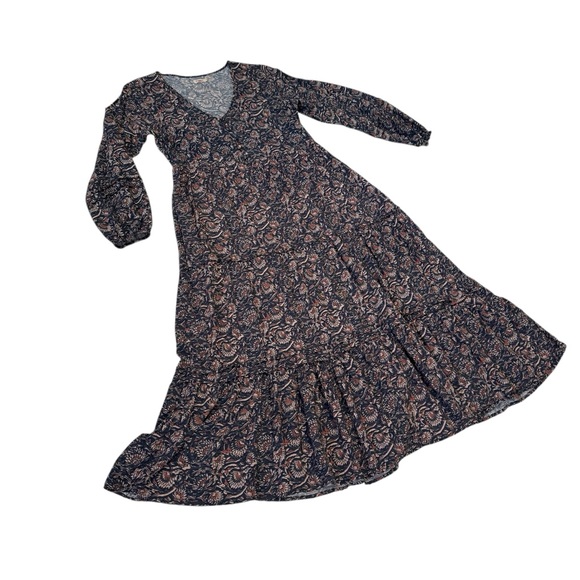 Faherty Floral Long Sleeve Dress | Size XS | Boho Cottagecore - Picture 2 of 9